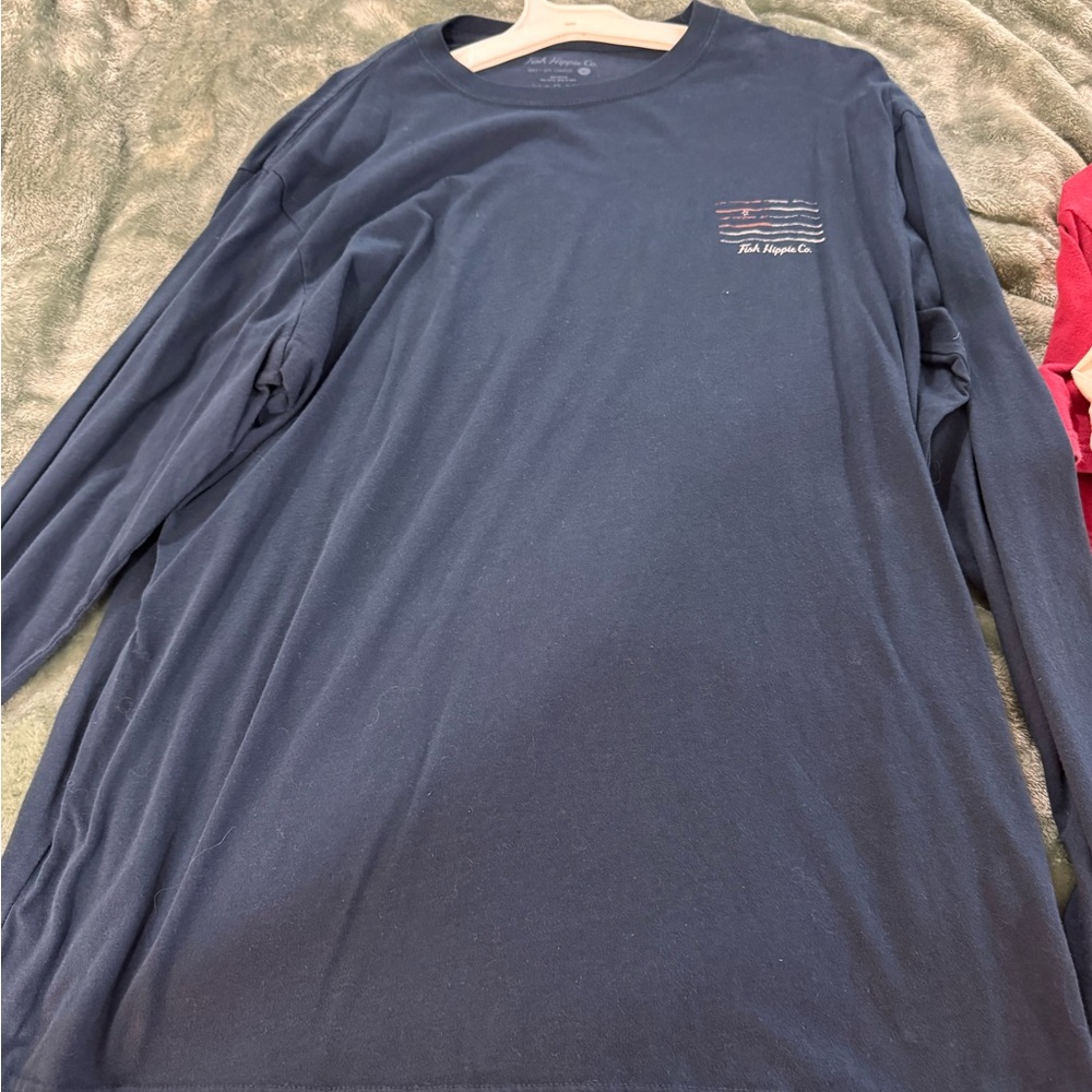 Men's Classic Navy Long Sleeve Tee